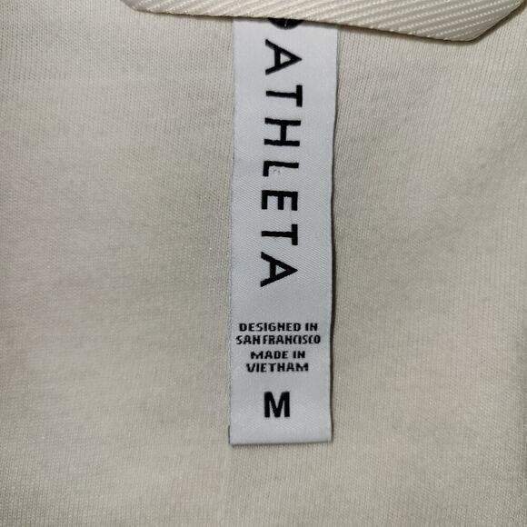 Athleta Women's Sherpa Bomber Coat Jacket - Willow Fleece, Size M - Picture 5 of 6